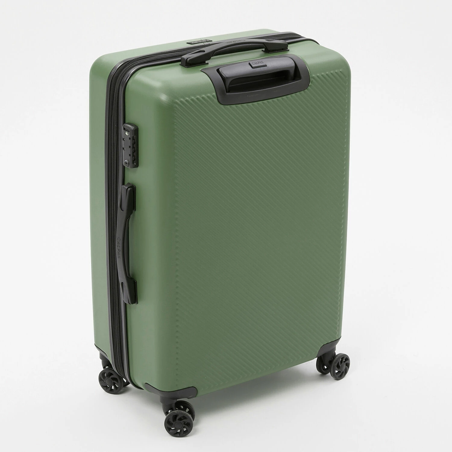 Calpak Green Ribbed Hardcase Suitcases 4 Calpak Green Ribbed Hardcase Suitcases - Image 2