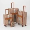 DKNY Brown Monogram Logo Suitcases 1 DKNY Brown Monogram Logo Suitcases -Women's Holiday Shop 10186222 large wl 01