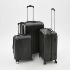Traveler's Choice Black Charvi III Hardshell Suitcases