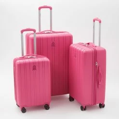 Steve Madden Pink Hardshell Spinner Suitcases