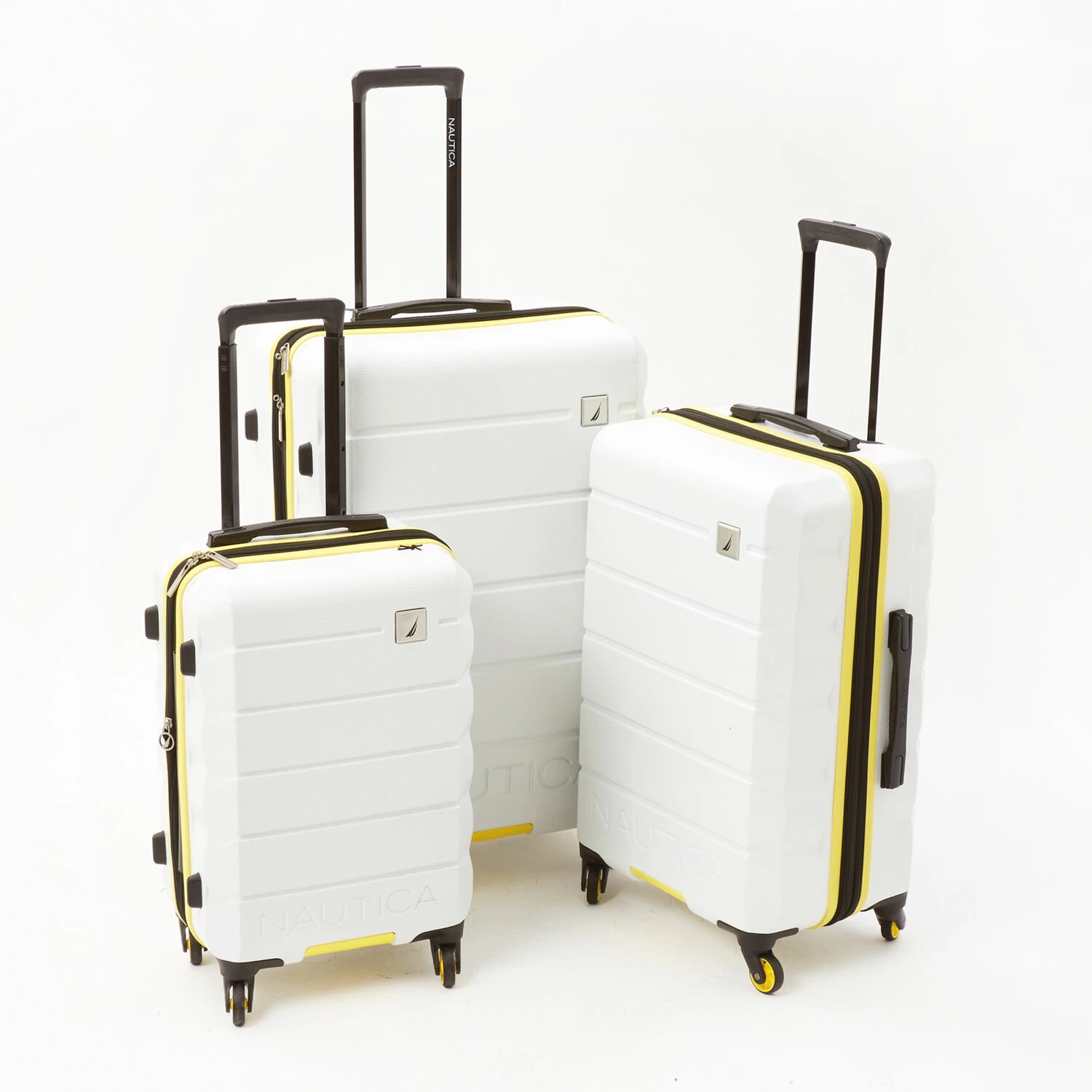 Nautica White Quest Hardshell Suitcases 3 Nautica White Quest Hardshell Suitcases