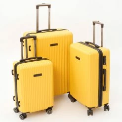 Swiss Brand Yellow Riga 2.0 Hardshell Suitcases