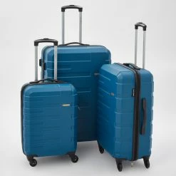 Gino Ferrari Teal Tourer Hardshell Suitcases