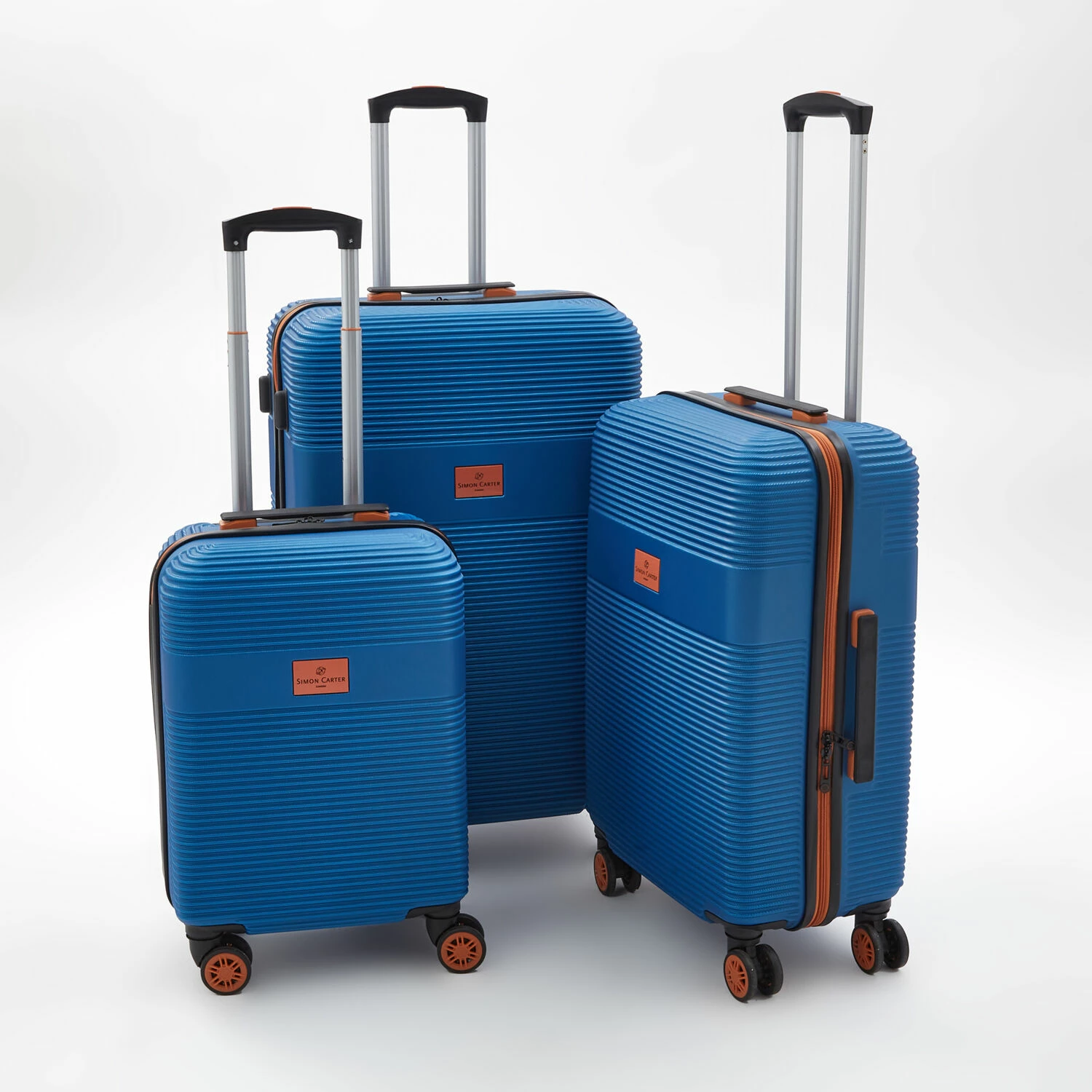 Simon Carter Blue Connaught Hardshell Suitcases 3 Simon Carter Blue Connaught Hardshell Suitcases