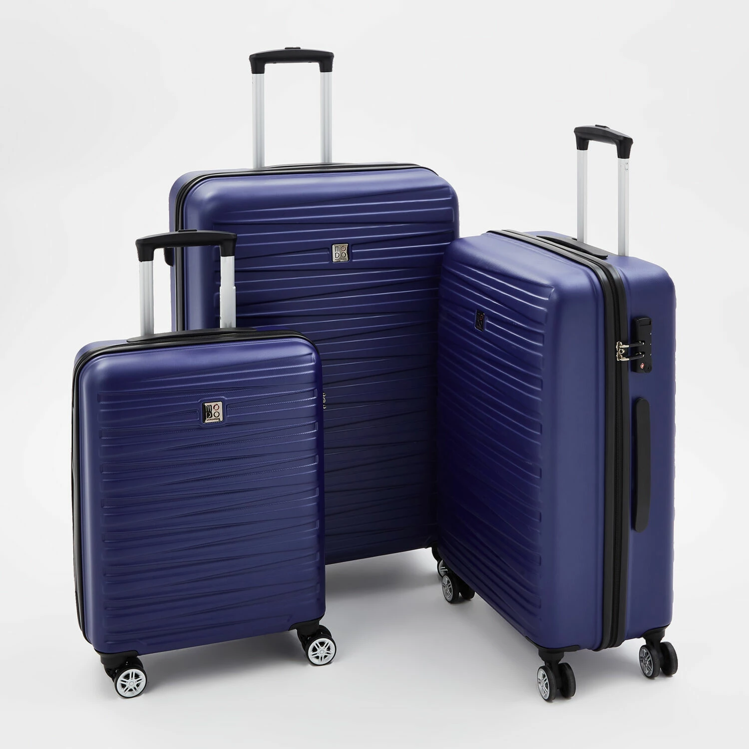Modo By Roncato Navy Houston Hardshell Suitcases 3 Modo By Roncato Navy Houston Hardshell Suitcases