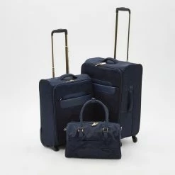 Dune Navy Tristan Softshell Suitcases