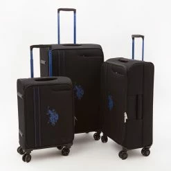 US Polo Assn Black Champion Cup Suitcases