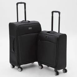 Skyflite Black Manhattan Softshell Suitcase