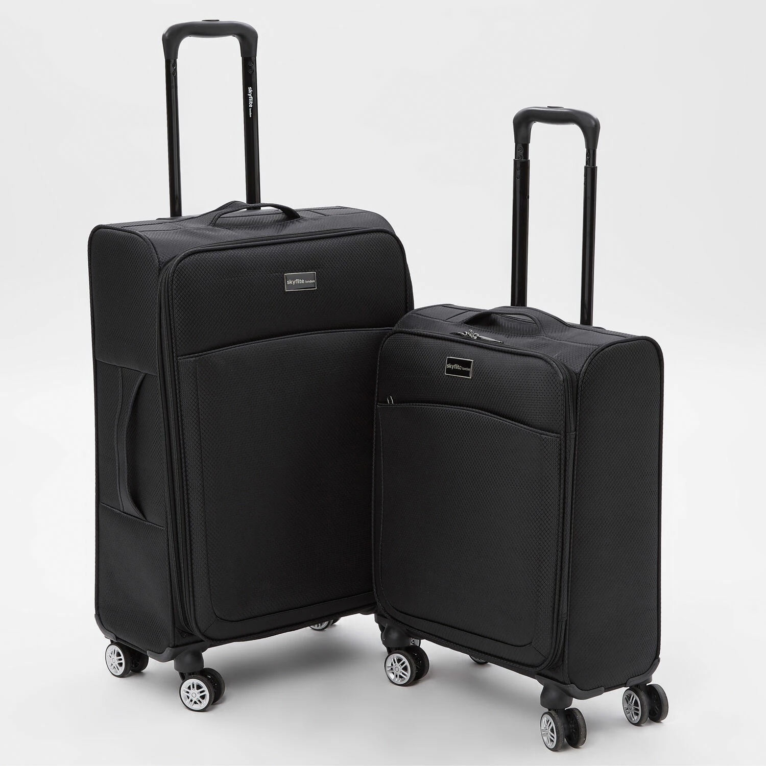 Skyflite Black Manhattan Softshell Suitcase 3 Skyflite Black Manhattan Softshell Suitcase