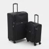 Carlton Black Turbolight Softshell Suitcases