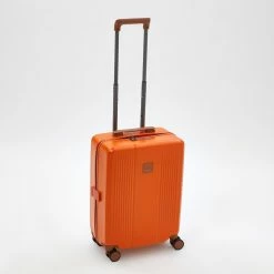 Brics Small Orange Hardshell Suitcase 55cm