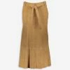 Ventcouvert Brown Leather Jupe Skirt -Women's Holiday Shop 12950090 large wl 01
