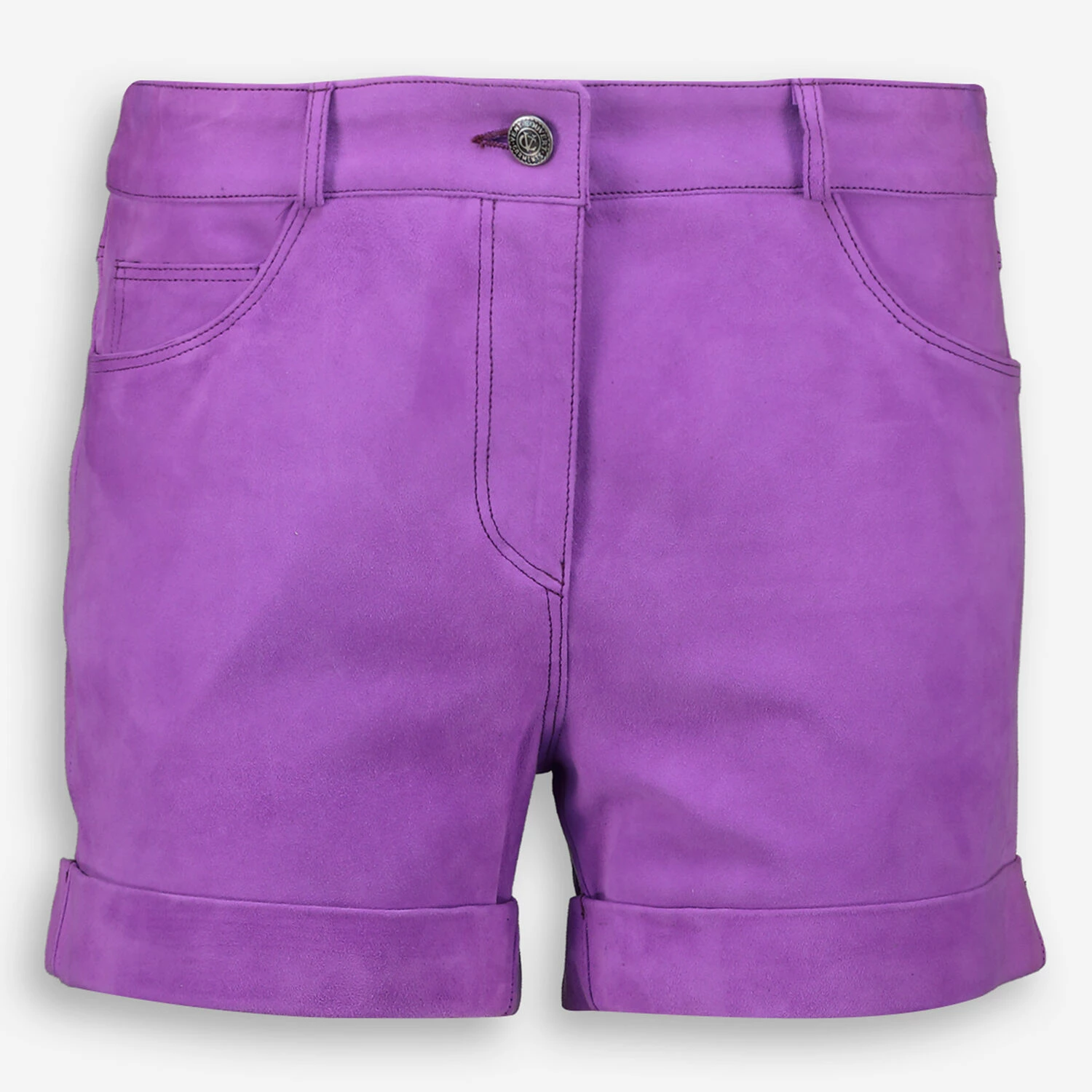 Ventcouvert Purple Edith Suede Shorts 3 Ventcouvert Purple Edith Suede Shorts