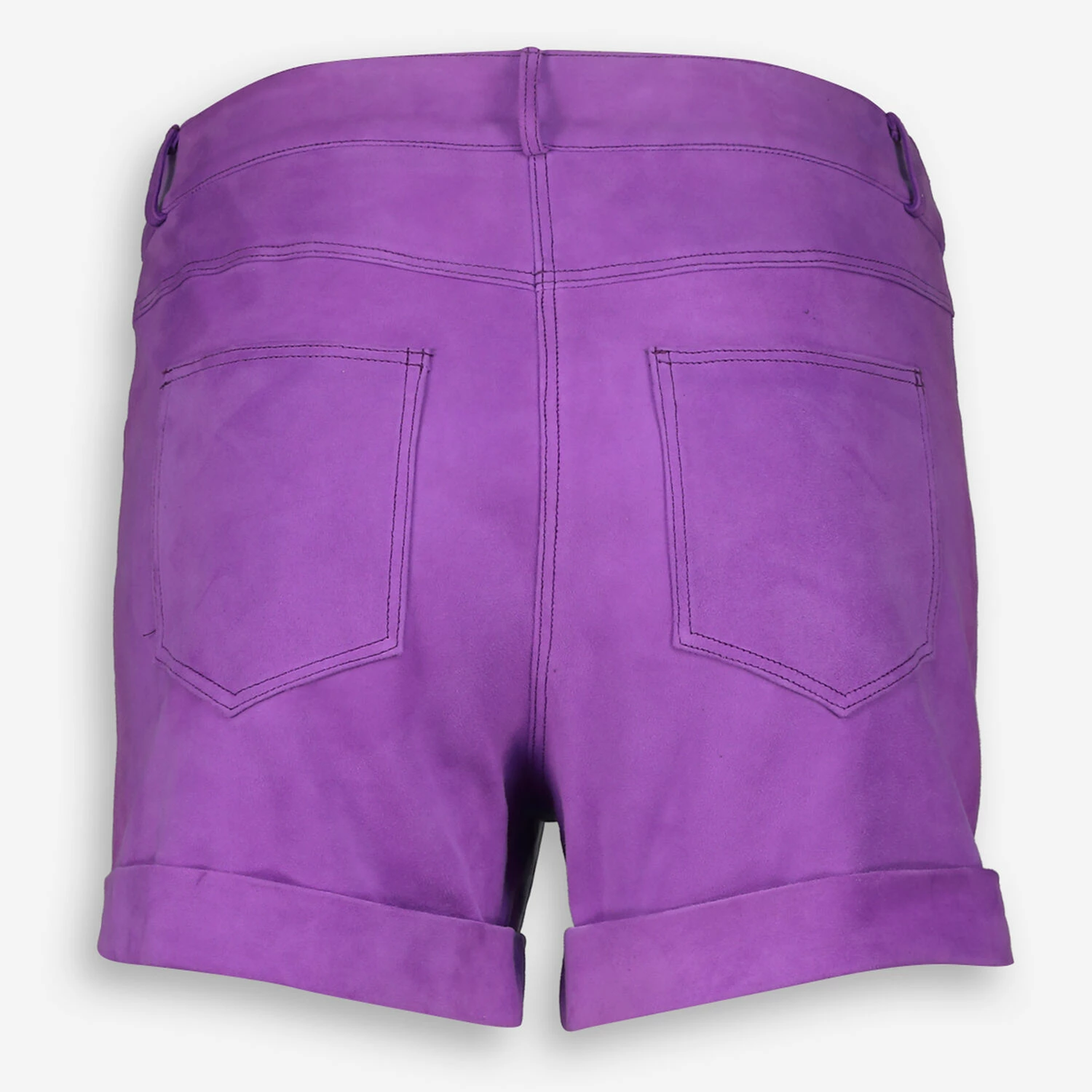 Ventcouvert Purple Edith Suede Shorts 4 Ventcouvert Purple Edith Suede Shorts - Image 2