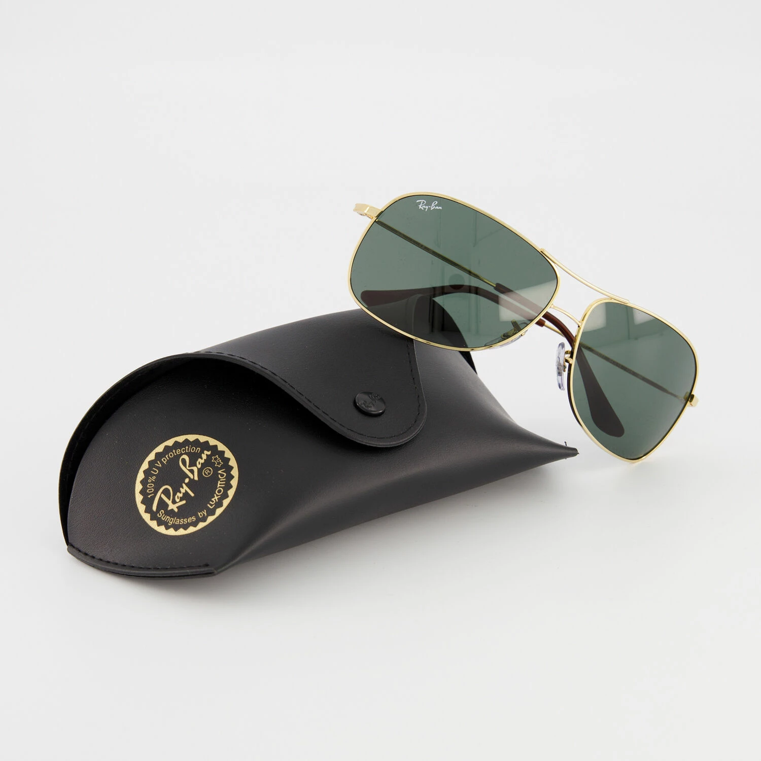 Ray Ban Gold RB3267 Aviator Sunglasses 4 Ray Ban Gold RB3267 Aviator Sunglasses - Image 3