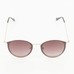 Elle Brown & Gold Tone EL5561K Aviator Sunglasses