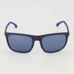 Emporio Armani Navy Rubber Square Sunglasses