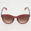 Esprit Red Transparent Round Sunglasses