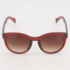 Esprit Red Transparent Round Sunglasses