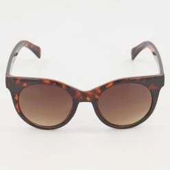 Esprit Dark Brown Havana Round Sunglasses