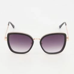Elle Black Branded Butterfly Sunglasses