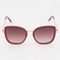 Elle Red Oversized Sunglasses