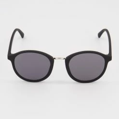 French Connection Black Round Sunglasses