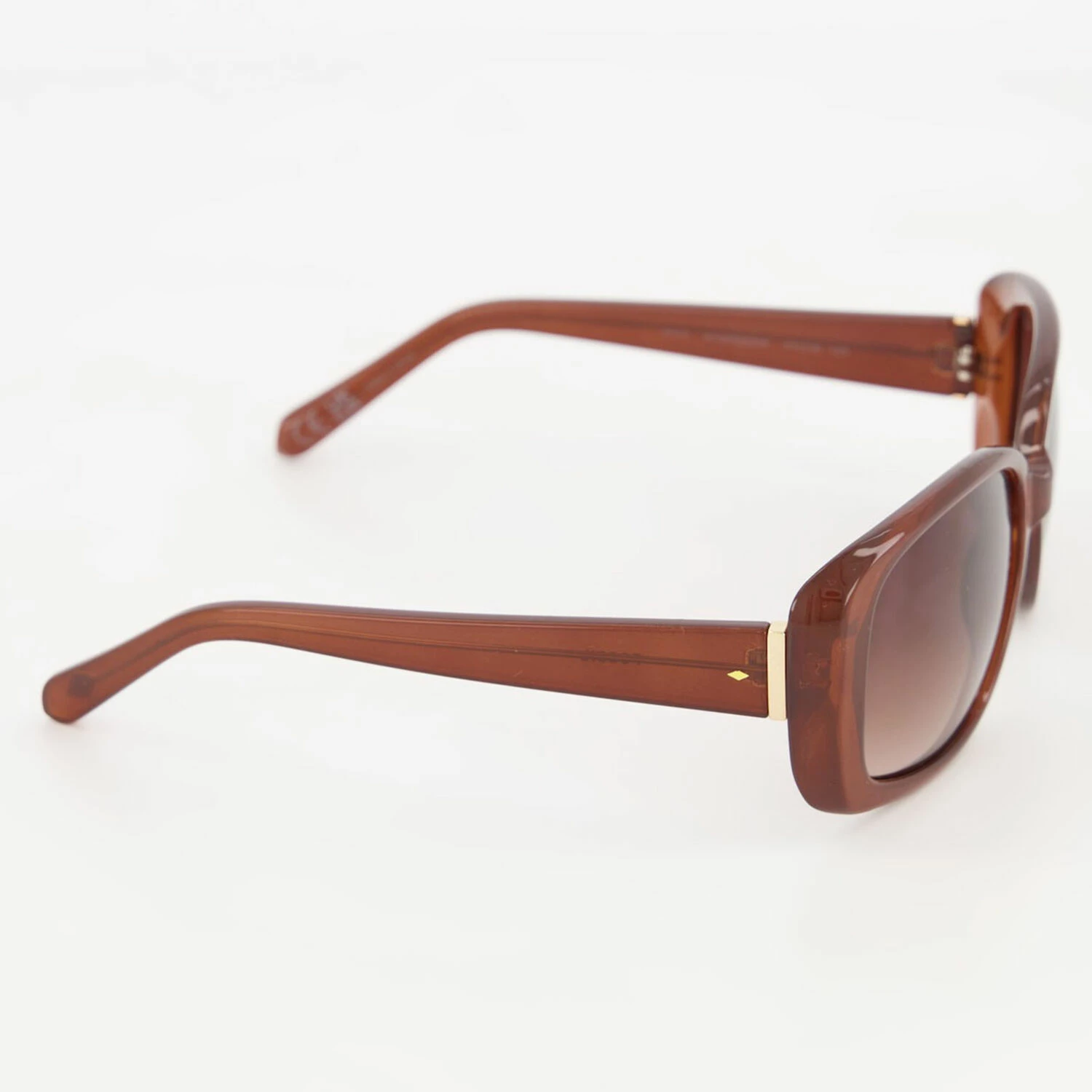 Fossil Brown Oversized Round Sunglasses 5 Fossil Brown Oversized Round Sunglasses - Image 3