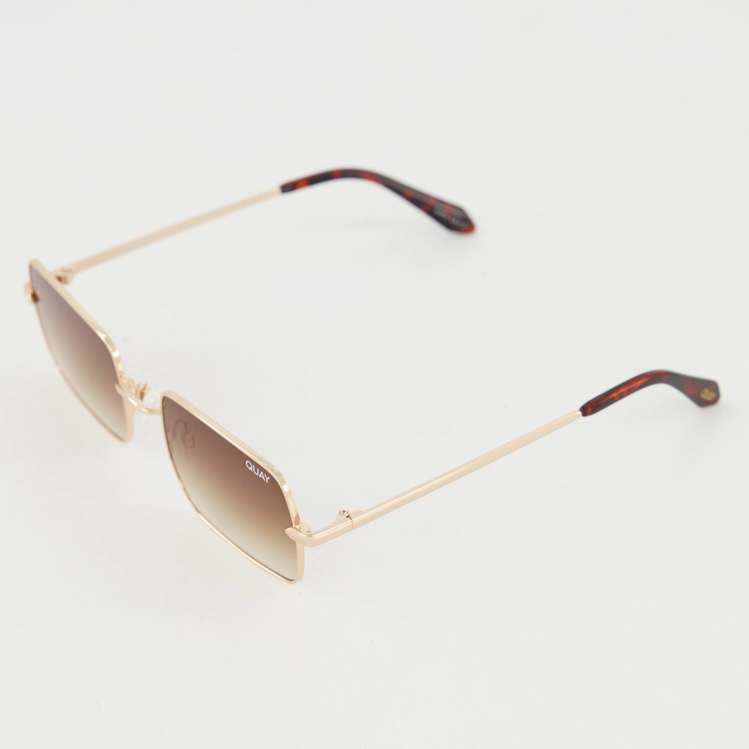 Quay Gold Tone TTYL Rectangular Sunglasses 4 Quay Gold Tone TTYL Rectangular Sunglasses - Image 2