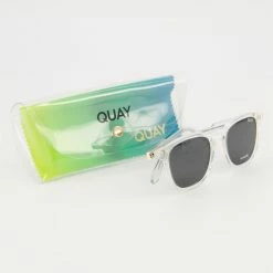 Quay Clear Jackpot Squared Sunglasses -Women's Holiday Shop 13372476 large wl 03