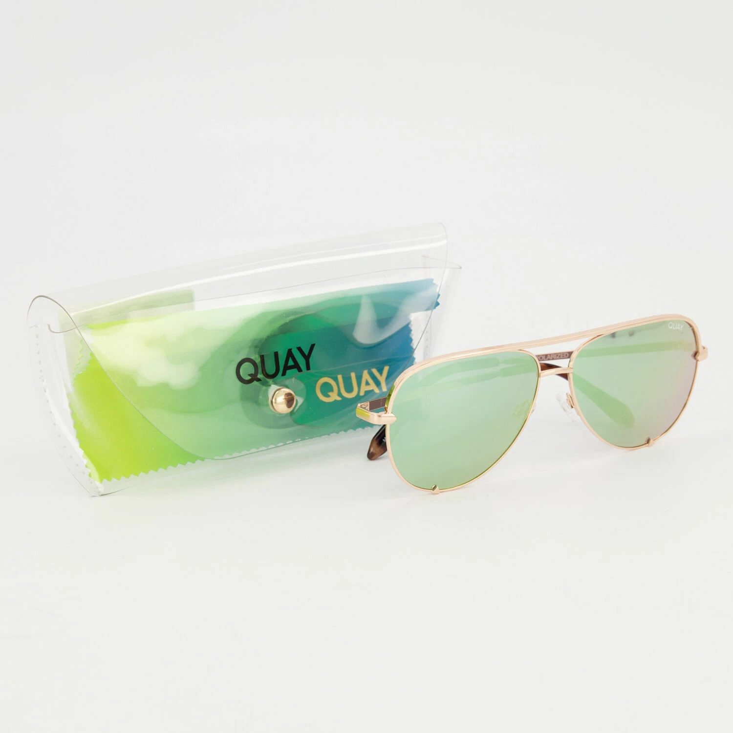 Quay Rose Gold Mirrored Aviator Sunglasses 5 Quay Rose Gold Mirrored Aviator Sunglasses - Image 3