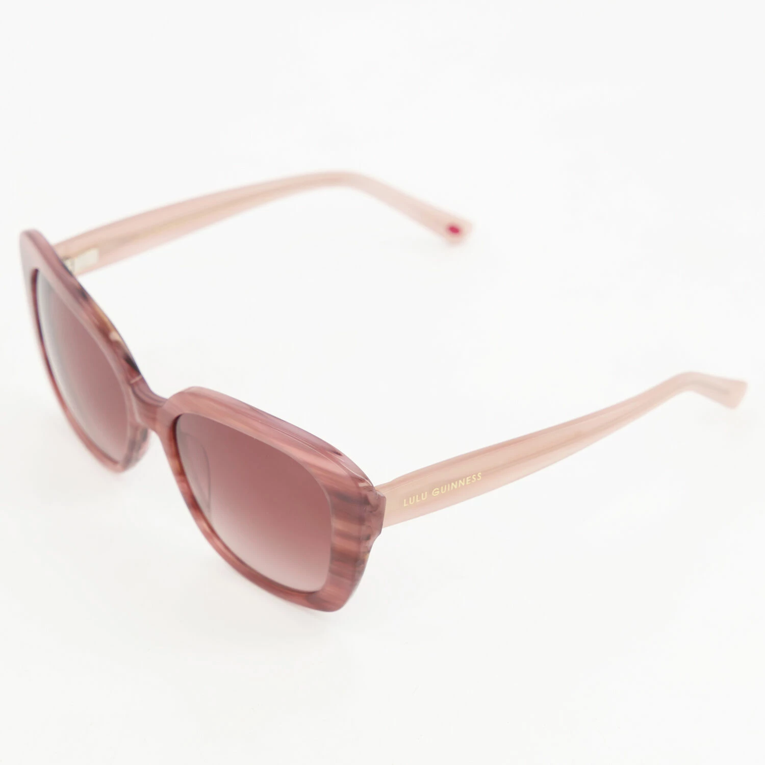 Lulu Guinness Pink L204 Square Sunglasses 4 Lulu Guinness Pink L204 Square Sunglasses - Image 2