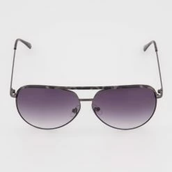 Steve Madden Black Aviator Sunglasses