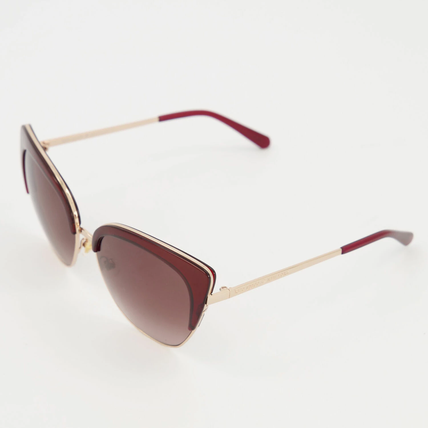 Kate Spade Burgundy Cat Eye Sunglasses 4 Kate Spade Burgundy Cat Eye Sunglasses - Image 2