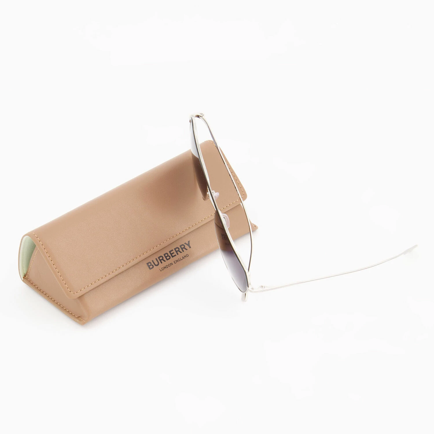 Burberry Silver Tone Aviator Sunglasses 5 Burberry Silver Tone Aviator Sunglasses - Image 3