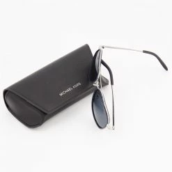 Michael Kors Blue & Silver Tone Aviator Sunglasses 7 Michael Kors Blue & Silver Tone Aviator Sunglasses -Women's Holiday Shop 13378509 large wl 03