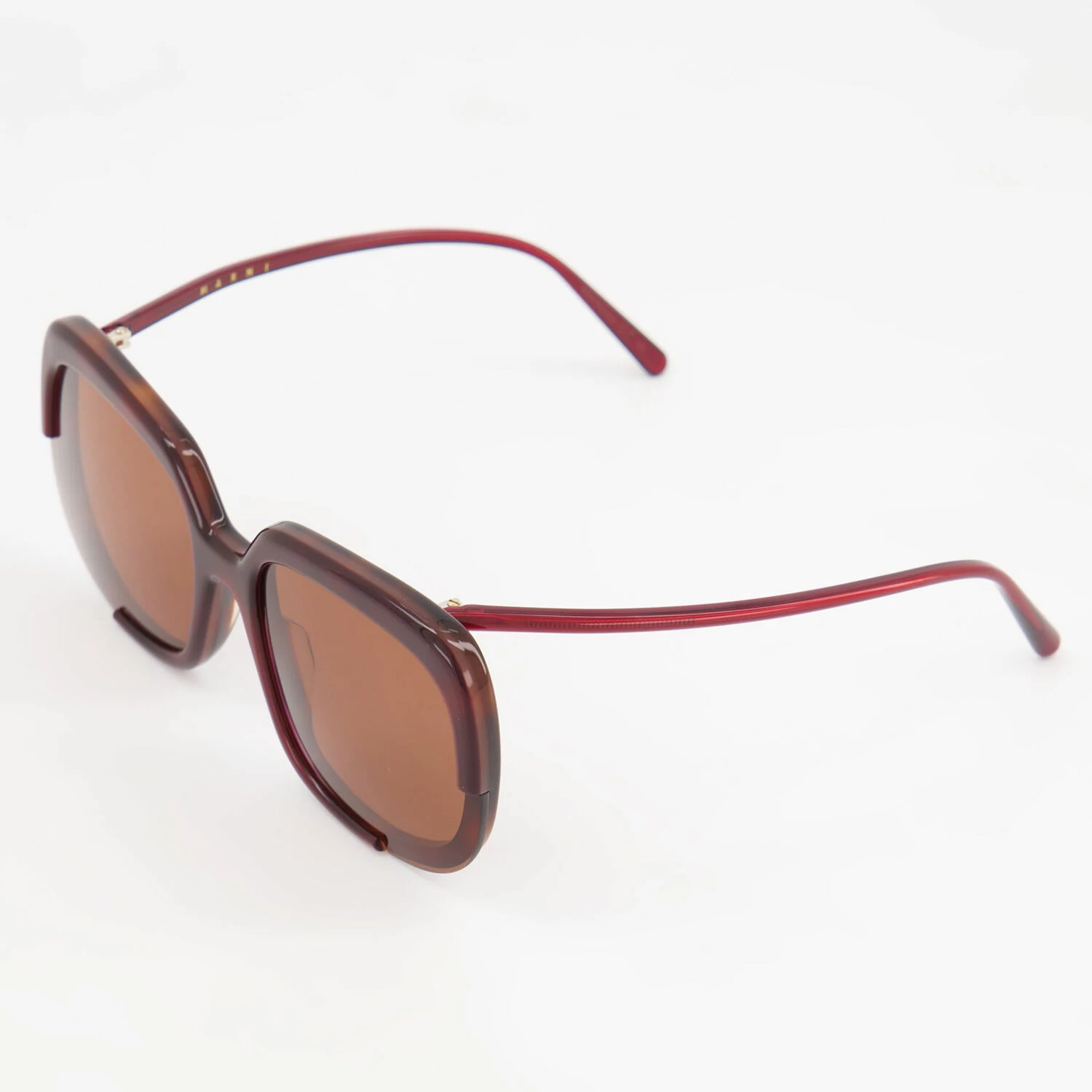Marni Bordeaux Red Oversized Sunglasses 4 Marni Bordeaux Red Oversized Sunglasses - Image 2
