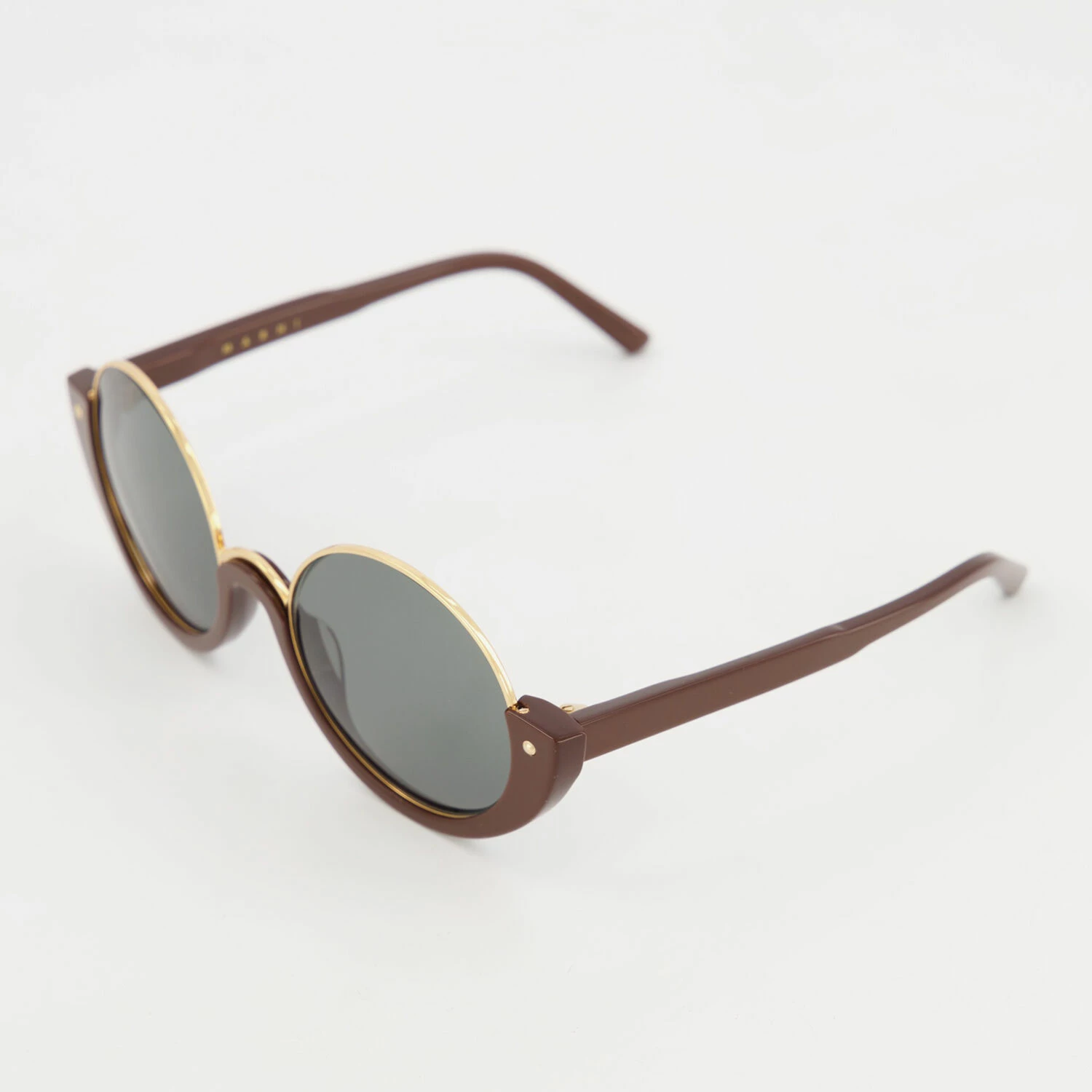 Marni Brown Round UV400 Sunglasses 4 Marni Brown Round UV400 Sunglasses - Image 2