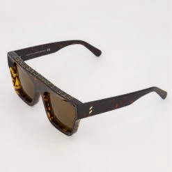 Stella McCartney Brown Havana Branded Cat Eye Sunglasses -Women's Holiday Shop 13381037 large wl 02