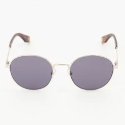Marc Jacobs Tortoiseshell & Silver Tone Round Sunglasses