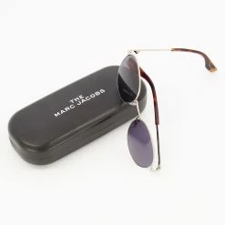 Marc Jacobs Tortoiseshell & Silver Tone Round Sunglasses -Women's Holiday Shop 13381241 large wl 03