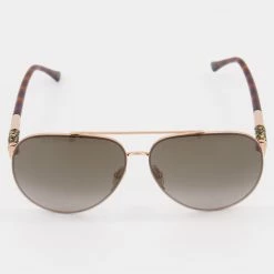Jimmy Choo Rose Gold 06JHA Aviator Sunglasses