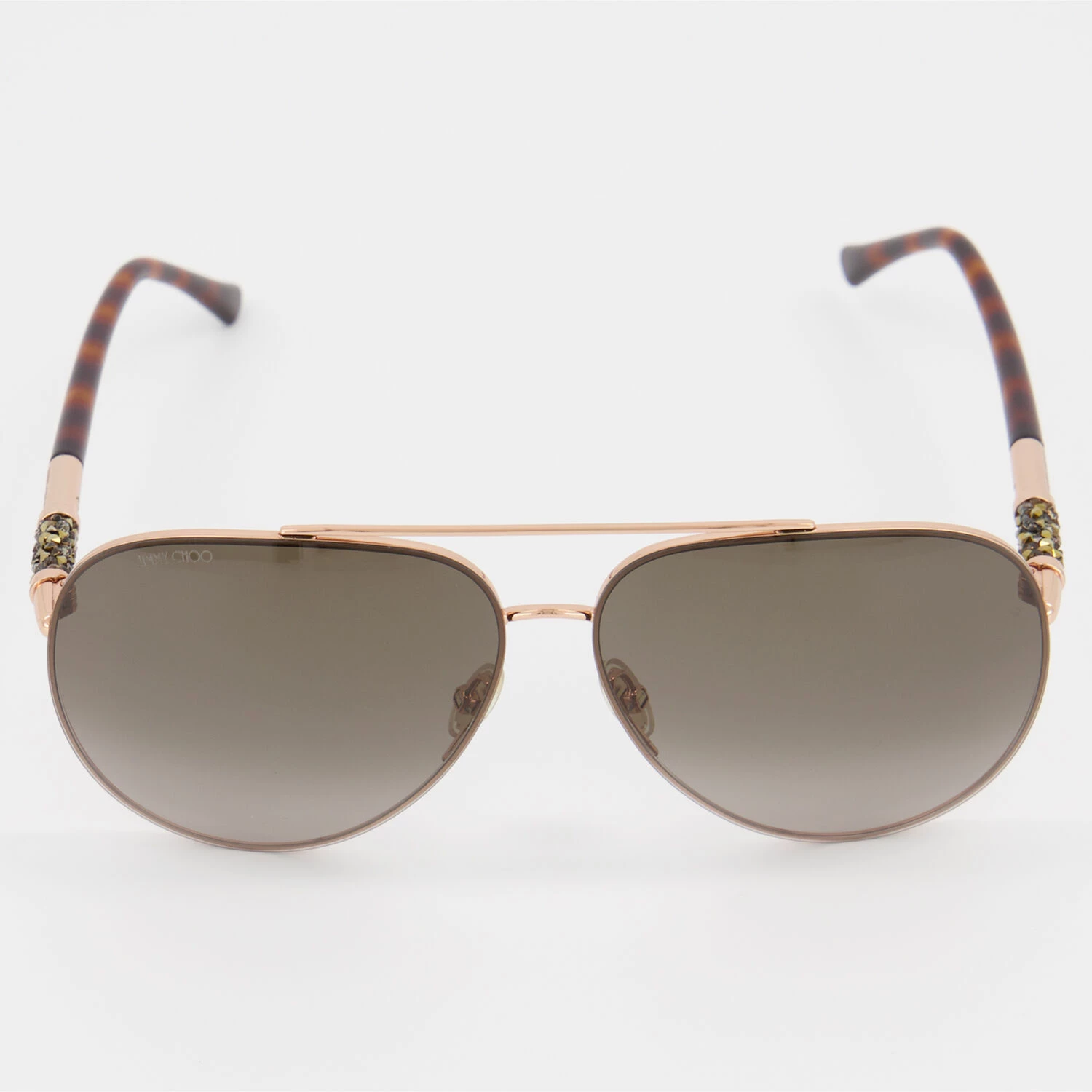Jimmy Choo Rose Gold 06JHA Aviator Sunglasses 3 Jimmy Choo Rose Gold 06JHA Aviator Sunglasses