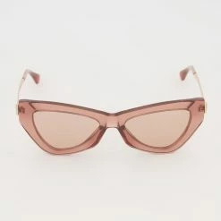 Jimmy Choo Pink Glitter Donna Cat Eye Sunglasses