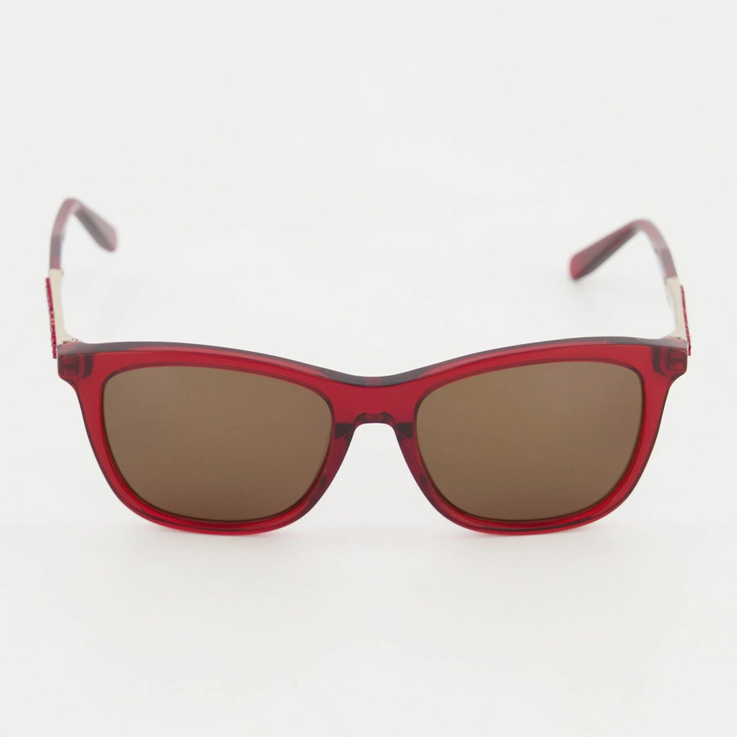 Ferragamo Transparent Red Crystal Arm Cat Eye Sunglasses 3 Ferragamo Transparent Red Crystal Arm Cat Eye Sunglasses