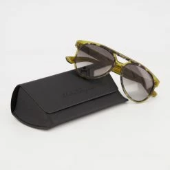 Ferragamo Olive Green SF945S Round Sunglasses -Women's Holiday Shop 13381926 large wl 03