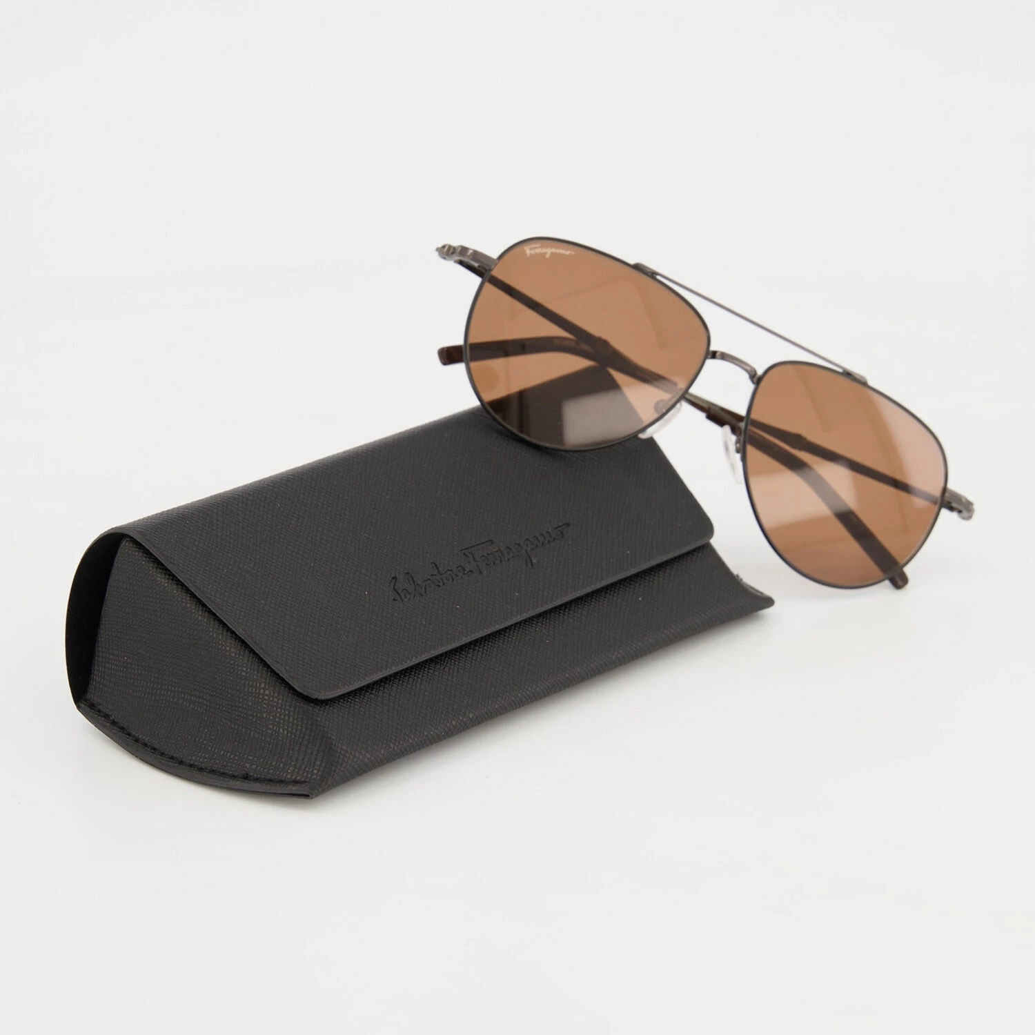 Ferragamo Black SF226S Aviator Sunglasses 5 Ferragamo Black SF226S Aviator Sunglasses - Image 3