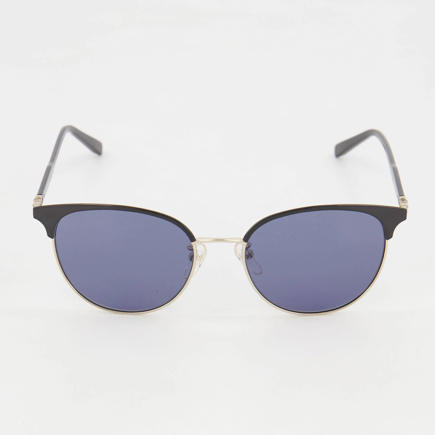 Salvatore Ferragamo Black & Pale Gold Cat Eye Sunglasses 3 Salvatore Ferragamo Black & Pale Gold Cat Eye Sunglasses