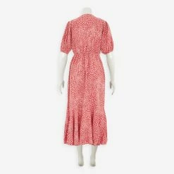 Gini London Pink Heart Motif Midi Wrap Dress -Women's Holiday Shop 15612734 large wl 02