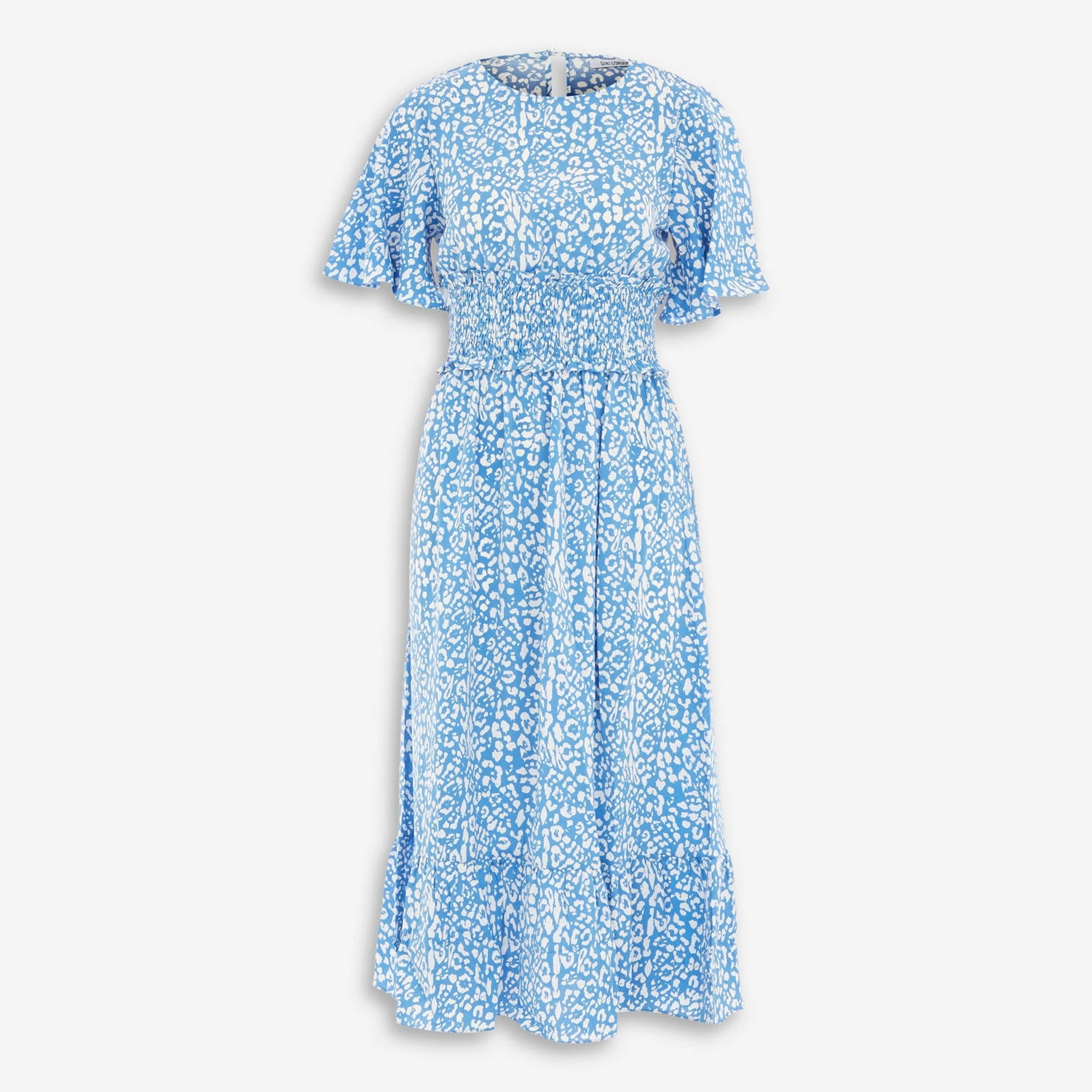 Gini London Blue Abstract Midi Dress 3 Gini London Blue Abstract Midi Dress